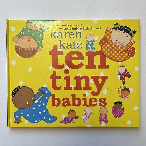 Set Of 2 Childrens Story Books Hardcover Ten Tiny Babies and Huggly Takes a Bath - Picture 2 of 10